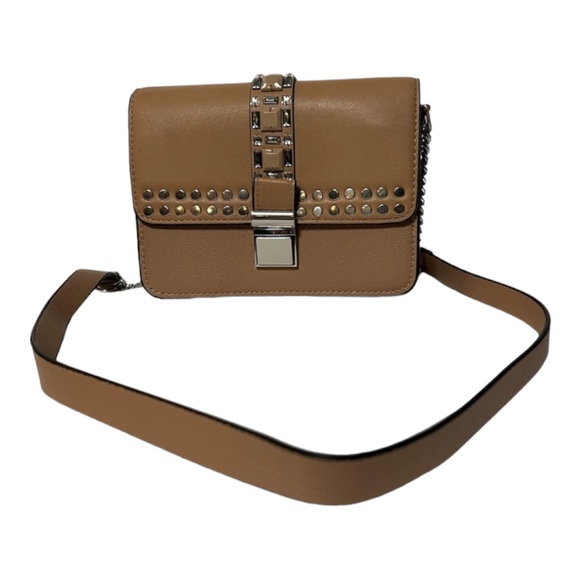 H&M Bags Hm Tan Embellished Crossbody Purse Poshmark